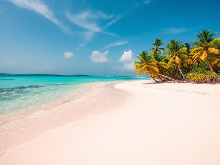 Playa caribeña de aguas turquesas, viajes al Caribe a medida
